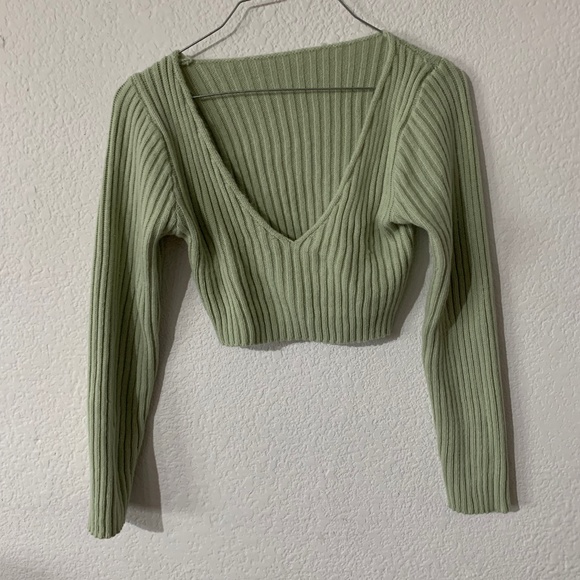 SHEIN Long Sleeve Crop Top - Picture 1 of 4